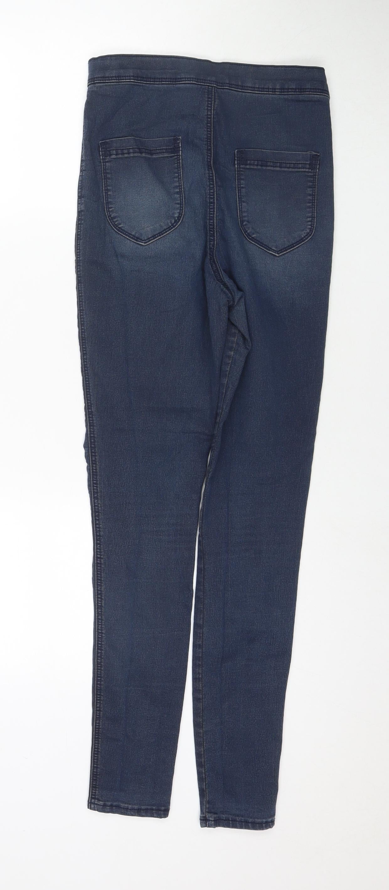 ASOS Womens Blue Cotton Skinny Jeans Size 28 in L32 in Regular Zip
