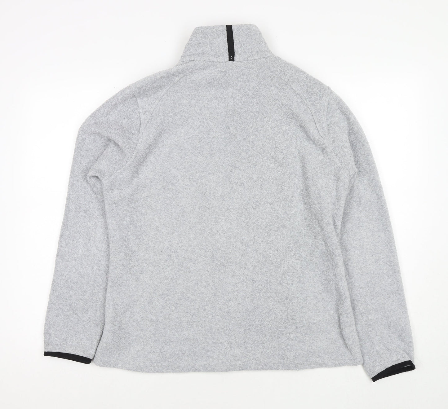 DECATHLON Womens Grey Jacket Size L Zip - Size L/XL