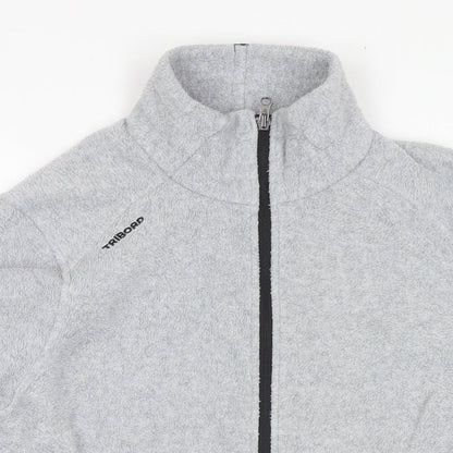 DECATHLON Womens Grey Jacket Size L Zip - Size L/XL