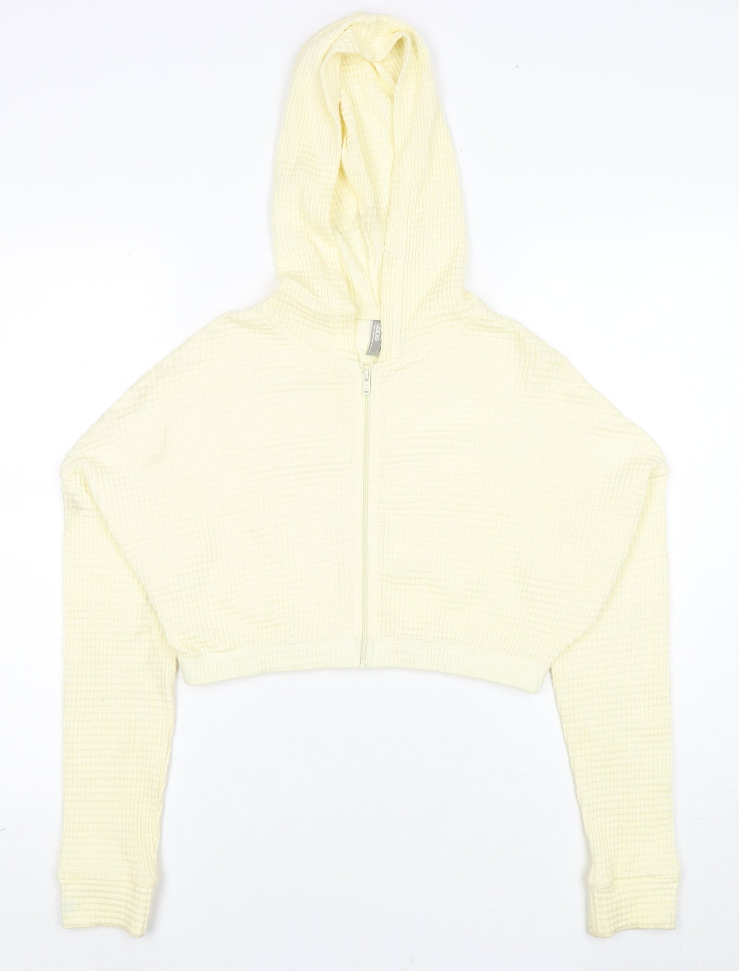 Womens UK Size 6 ASOS Ivory Full Zip Hoodie