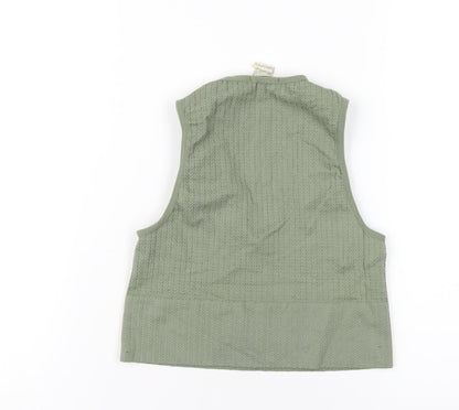 Womens UK Size M Stradivarius Green Basic Tank