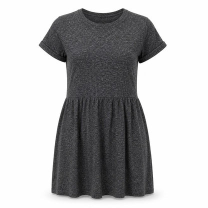 Topshop Womens Grey Polyester A-Line Size 10 Round Neck Pullover