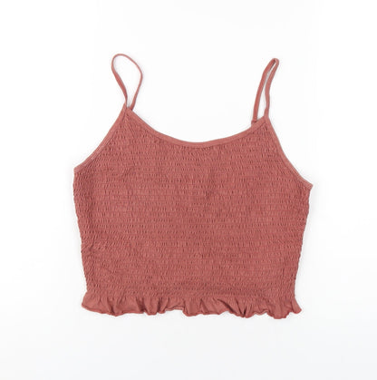 Womens UK Size 10 ASOS Brown Camisole T-Shirt