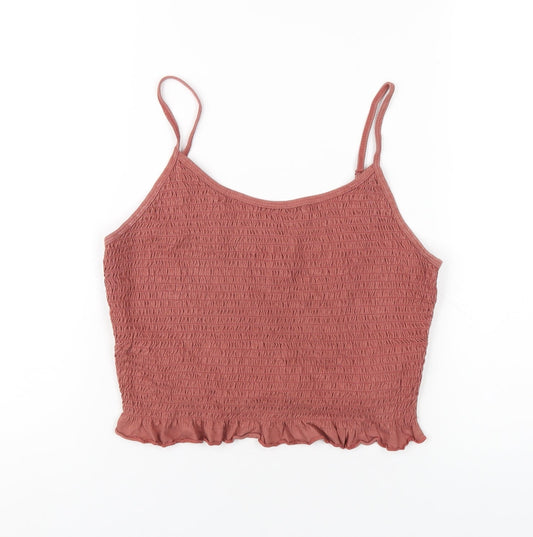Womens UK Size 10 ASOS Brown Camisole T-Shirt