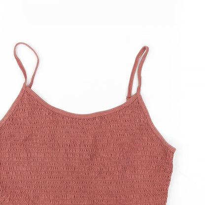 Womens UK Size 10 ASOS Brown Camisole T-Shirt