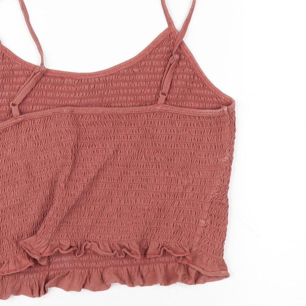 Womens UK Size 10 ASOS Brown Camisole T-Shirt