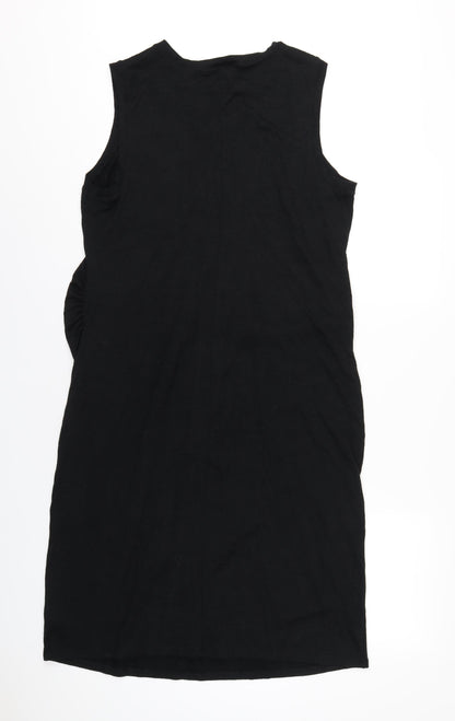 Gap Womens Black Polyester Bodycon Size XL Round Neck Pullover