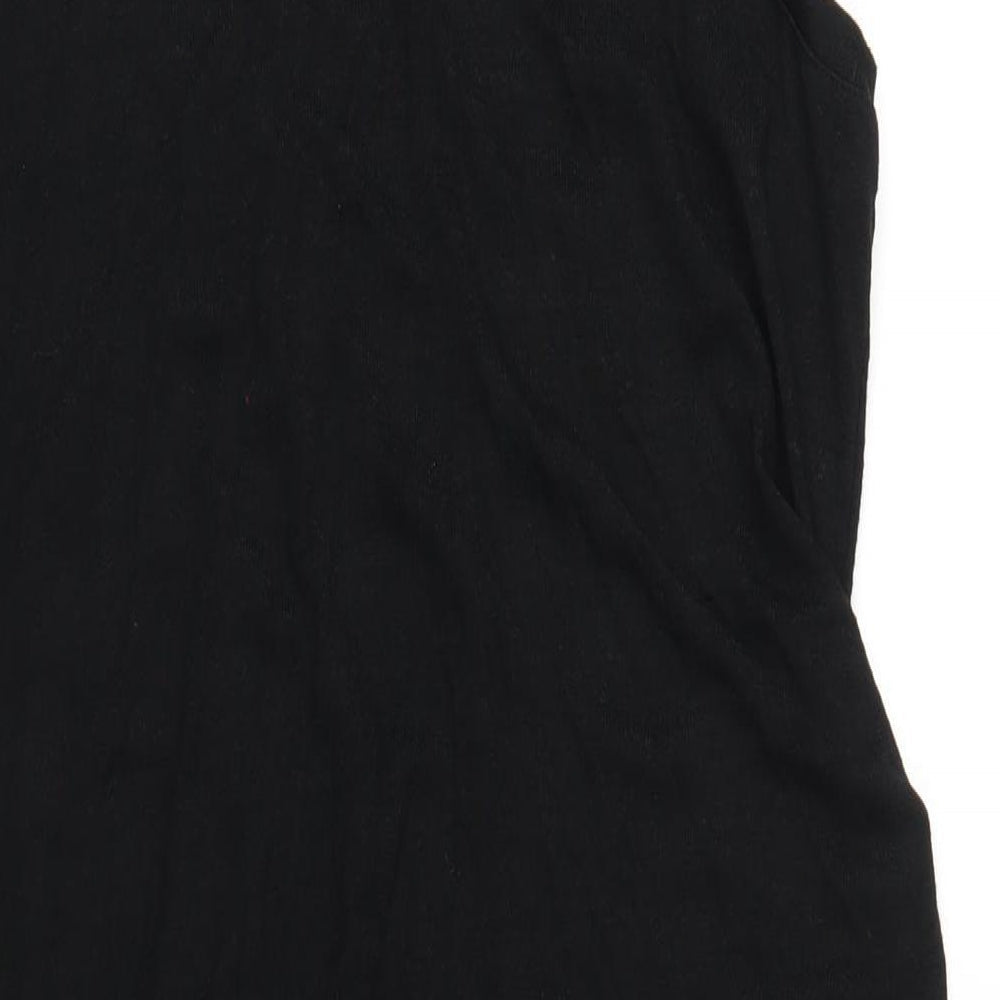 Gap Womens Black Polyester Bodycon Size XL Round Neck Pullover