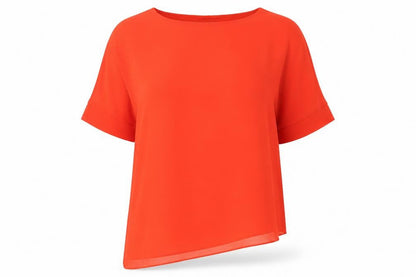Womens UK Size L Roman Orange Basic T-Shirt