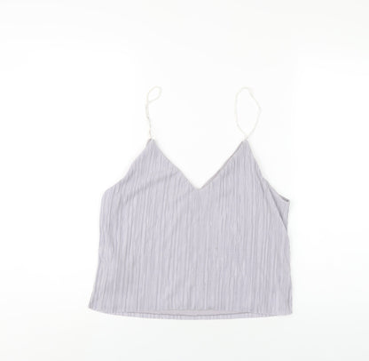 Womens UK Size 14 New Look Grey Camisole T-Shirt