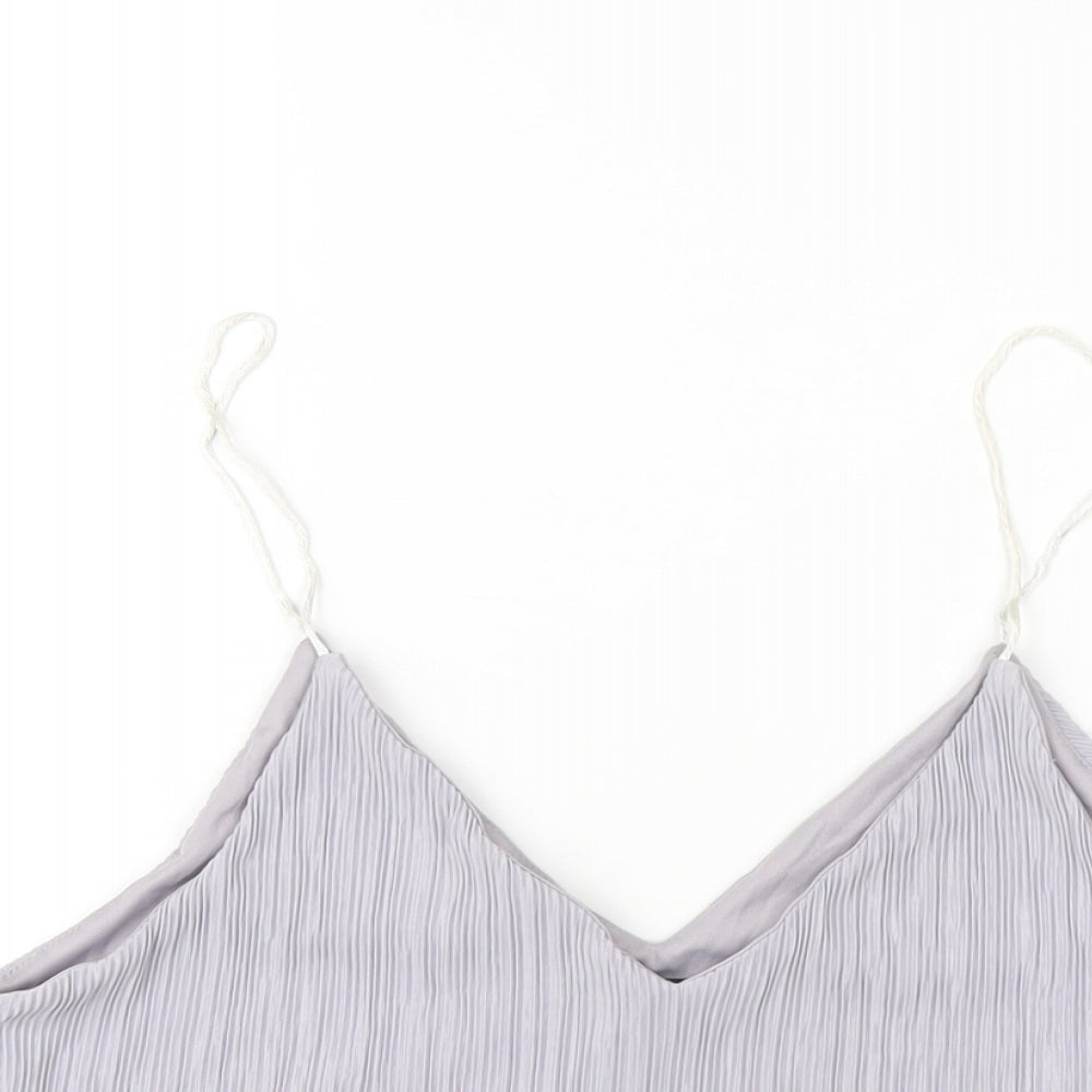 Womens UK Size 14 New Look Grey Camisole T-Shirt