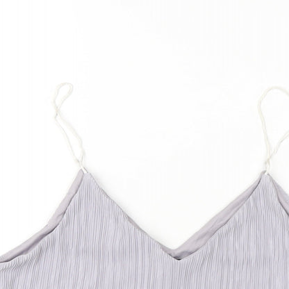 Womens UK Size 14 New Look Grey Camisole T-Shirt