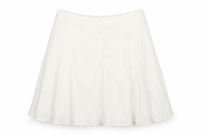 Classic Womens Ivory Viscose A-Line Skirt Size 22 Zip