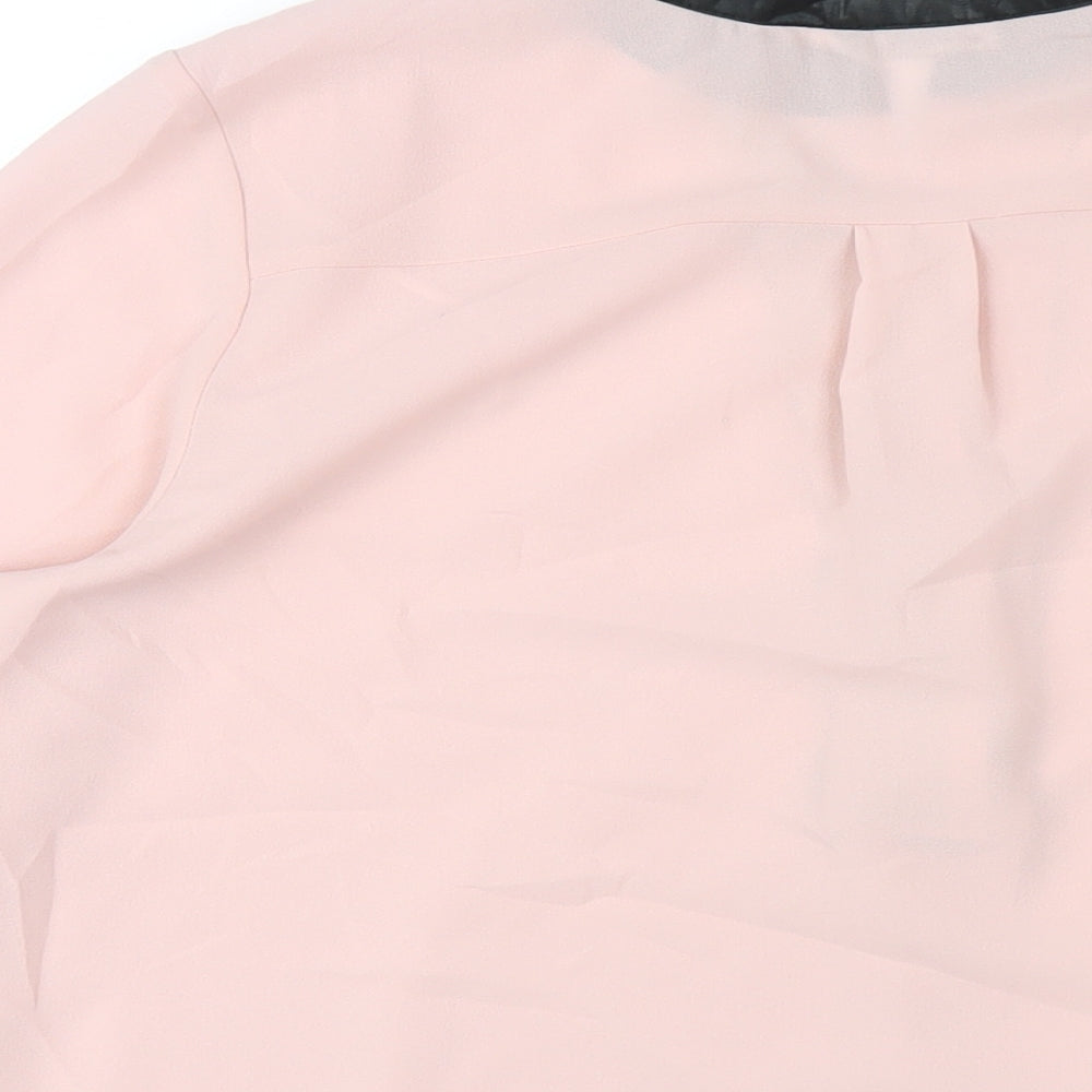 Womens UK Size 12 Roman Pink Basic Blouse