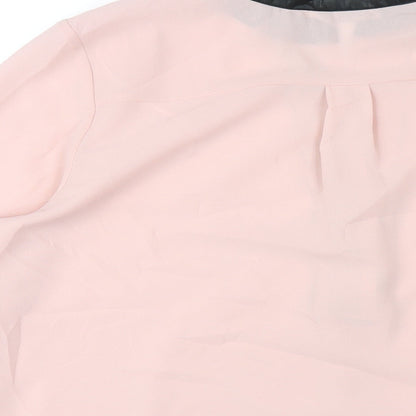 Womens UK Size 12 Roman Pink Basic Blouse