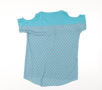 Womens UK Size 14 NEXT Blue Basic T-Shirt