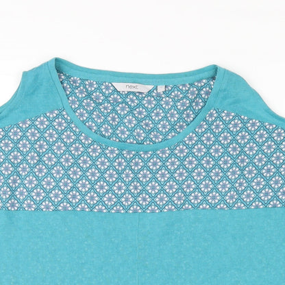 Womens UK Size 14 NEXT Blue Basic T-Shirt