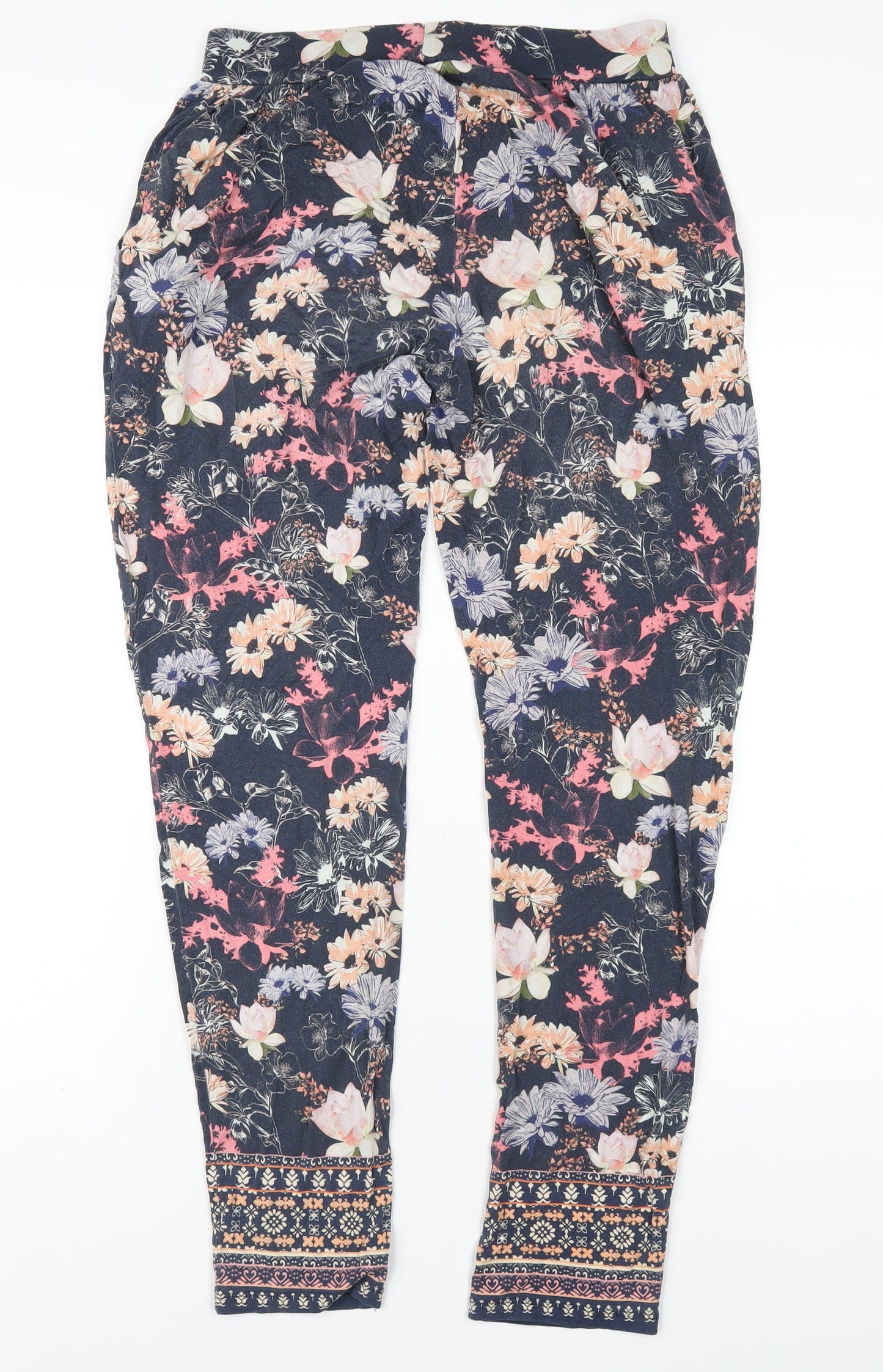 Womens UK Size 8 Warehouse Regular Fit  Multicoloured Trousers