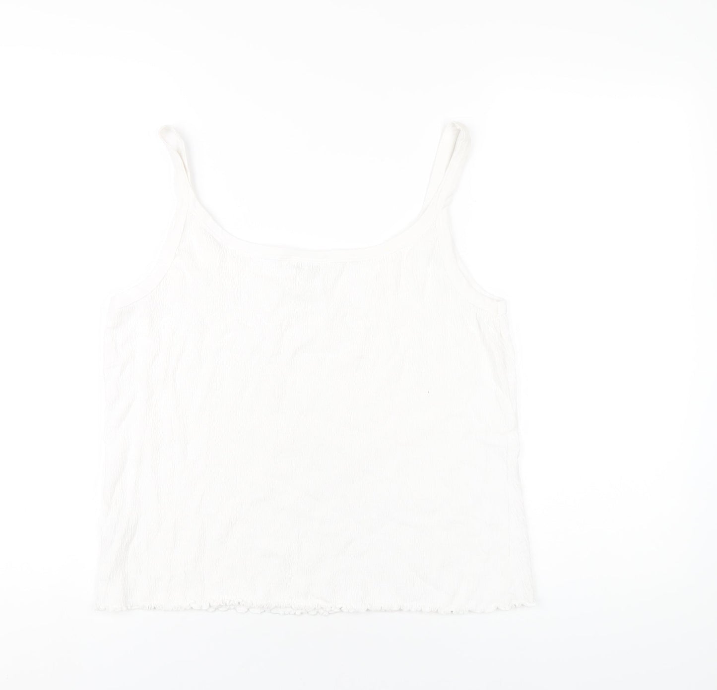 Womens UK Size XL M&Co White Camisole T-Shirt