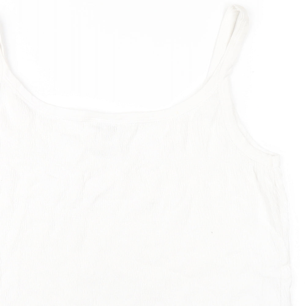 Womens UK Size XL M&Co White Camisole T-Shirt