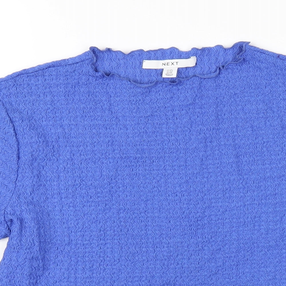 Womens UK Size 14 NEXT Blue Basic T-Shirt