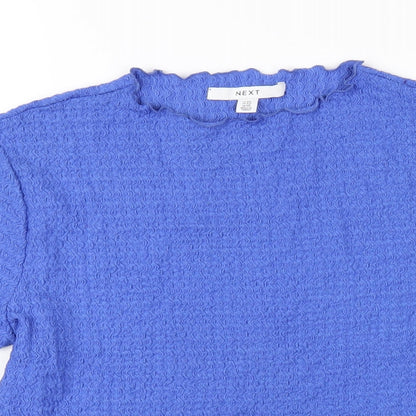 Womens UK Size 14 NEXT Blue Basic T-Shirt
