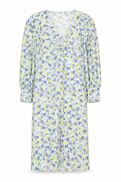 Boohoo Womens Multicoloured Floral Polyester A-Line Size 10 V-Neck Button