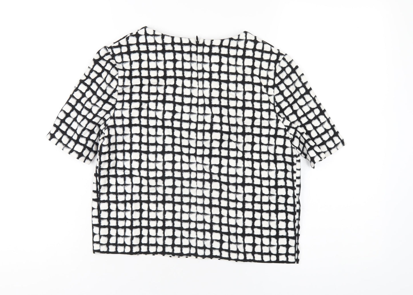Womens UK Size 8 NEXT White Cropped T-Shirt