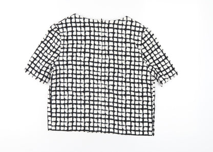 Womens UK Size 8 NEXT White Cropped T-Shirt
