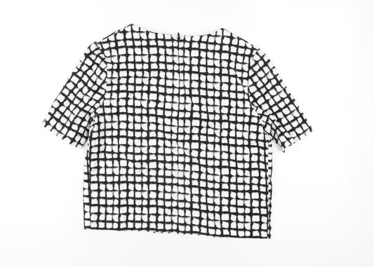 Womens UK Size 8 NEXT White Cropped T-Shirt