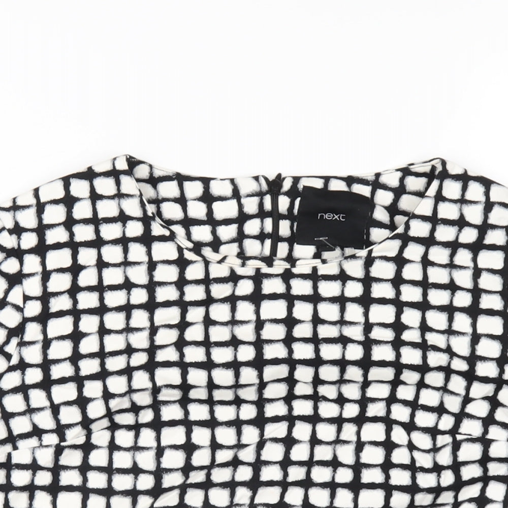 Womens UK Size 8 NEXT White Cropped T-Shirt