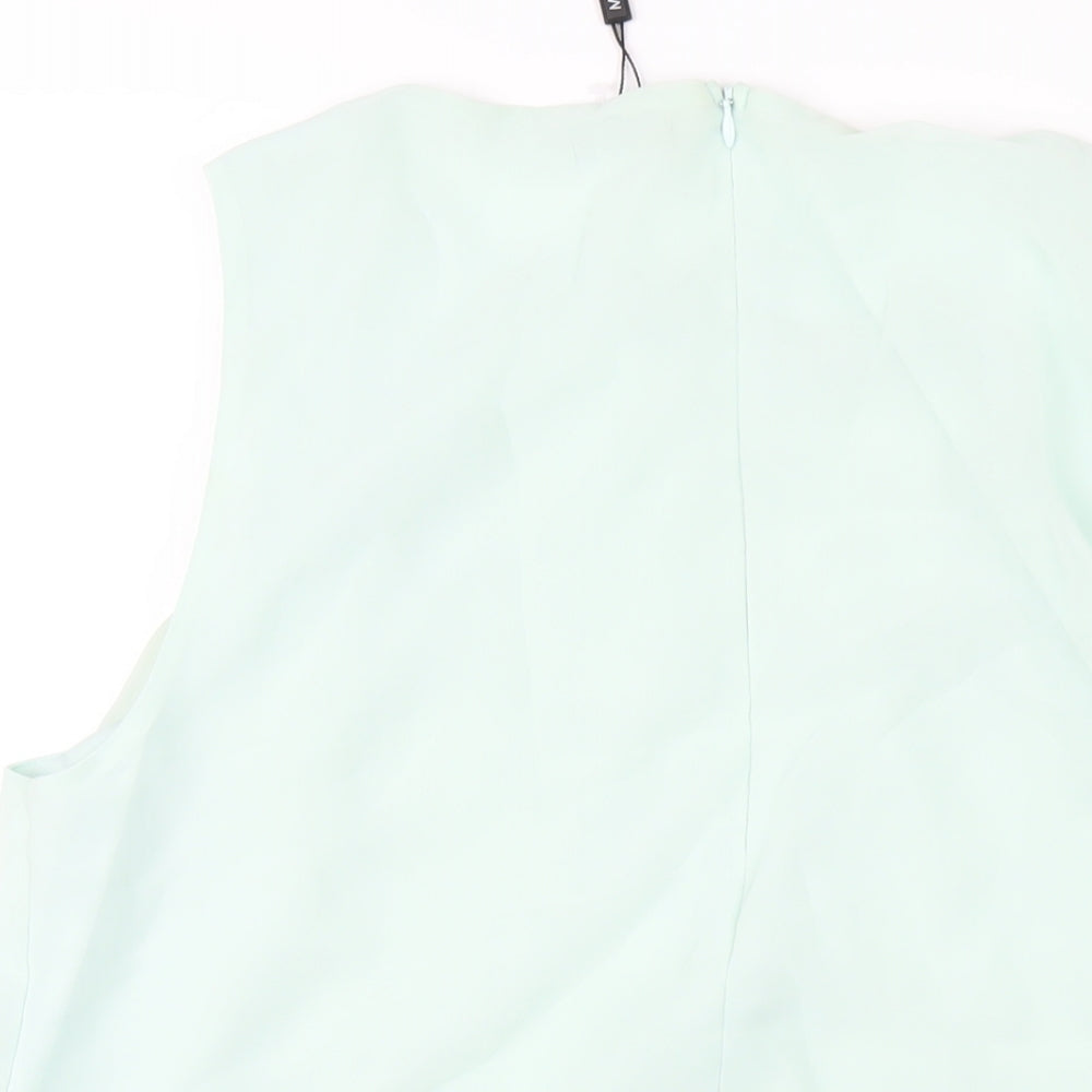 Womens UK Size 18 M&Co Green Basic Tank