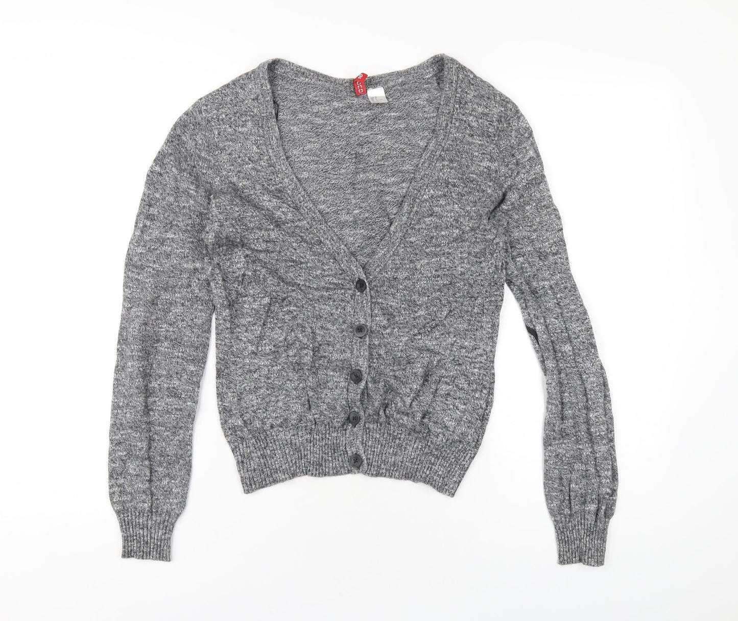 Womens UK Size 10 H&M Grey Cardigan Jumper