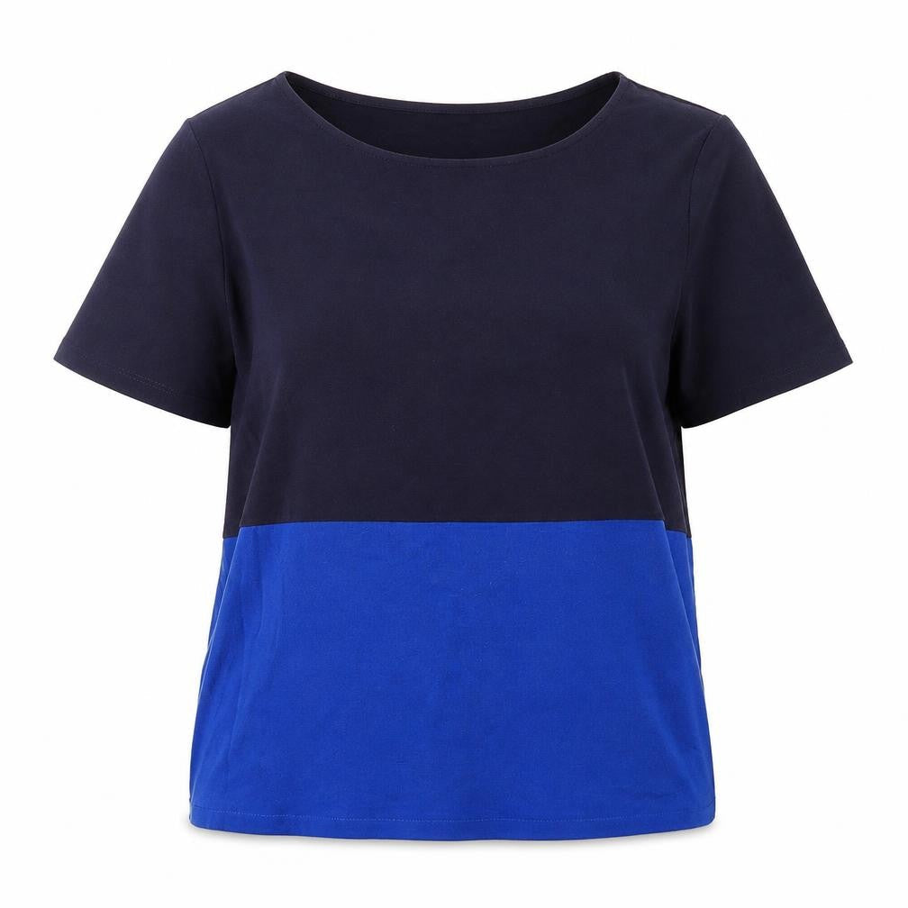 Womens UK Size 12 Marks and Spencer Blue Basic T-Shirt