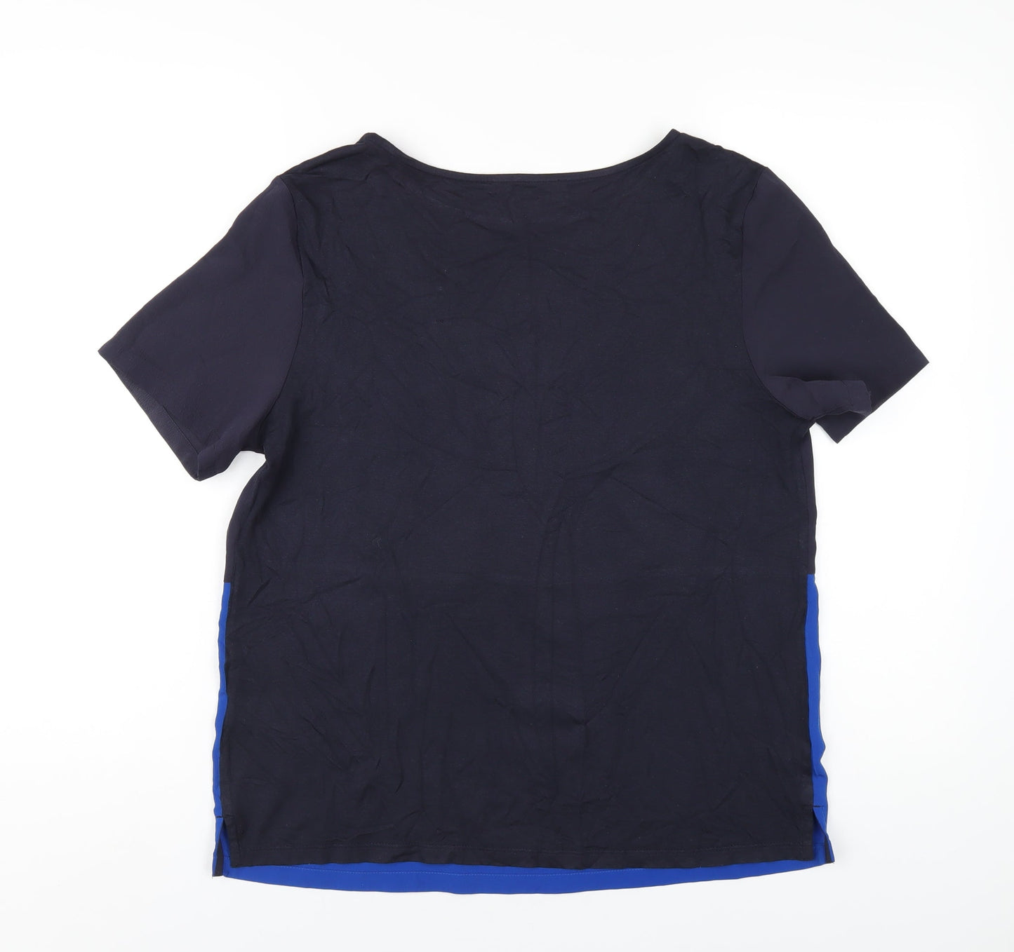 Womens UK Size 12 Marks and Spencer Blue Basic T-Shirt