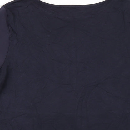 Womens UK Size 12 Marks and Spencer Blue Basic T-Shirt