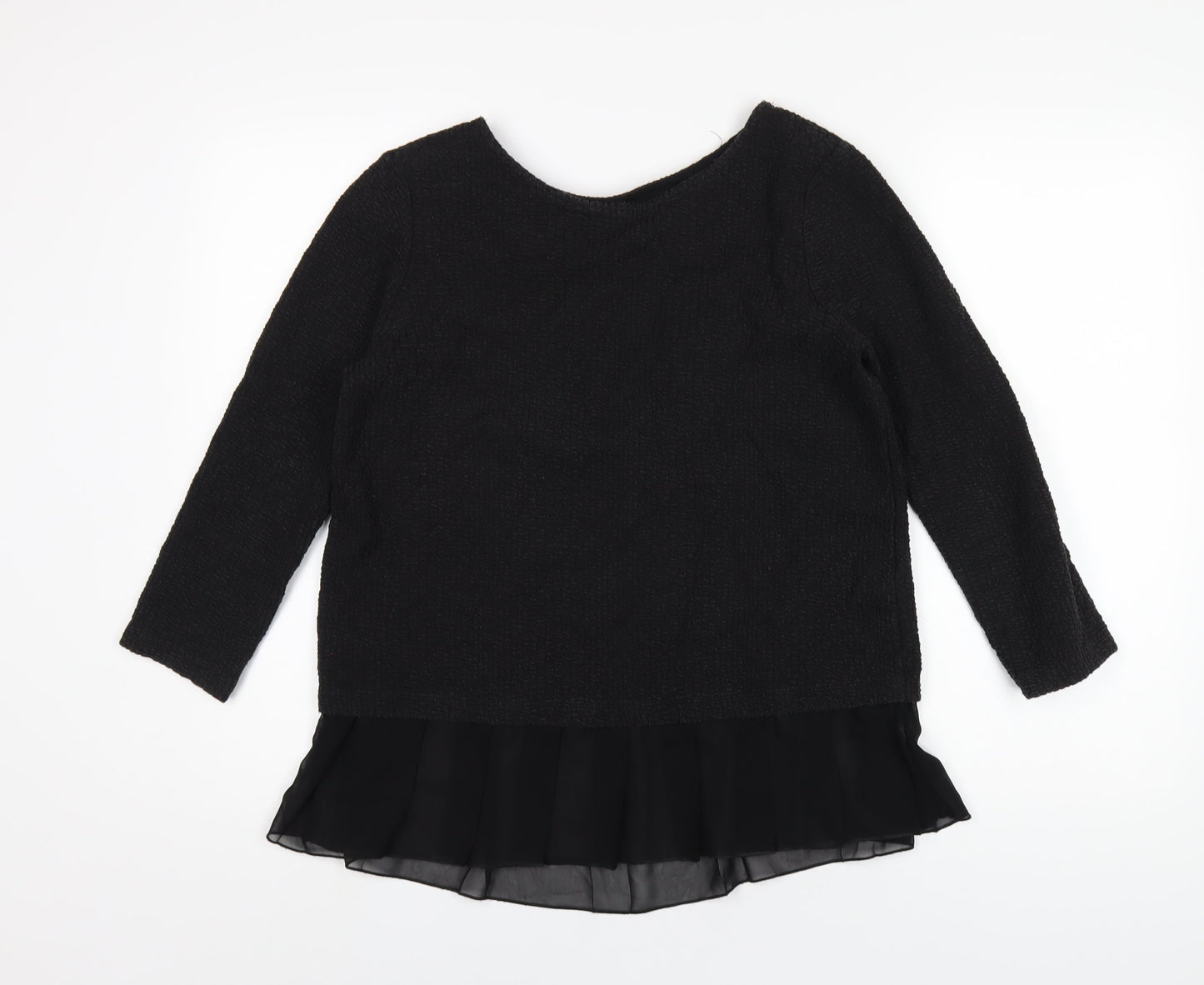 Womens UK Size S Great Plains Black Basic T-Shirt