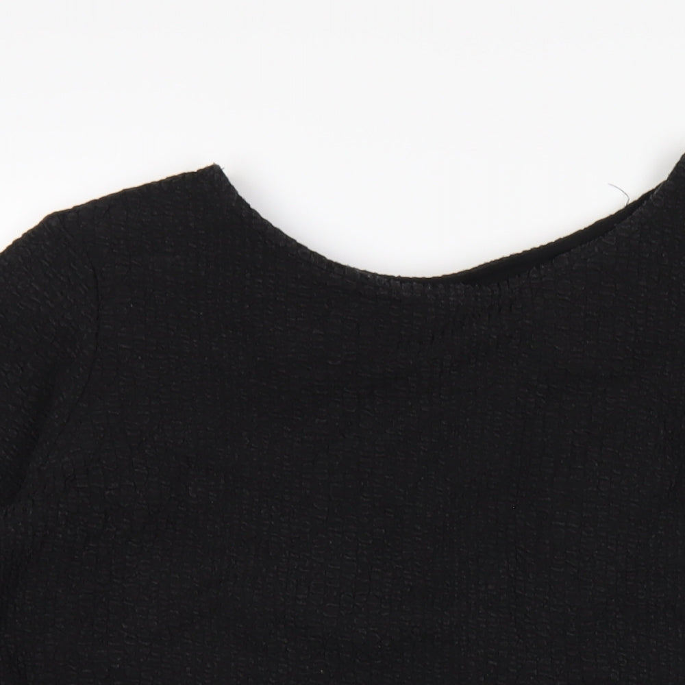 Womens UK Size S Great Plains Black Basic T-Shirt