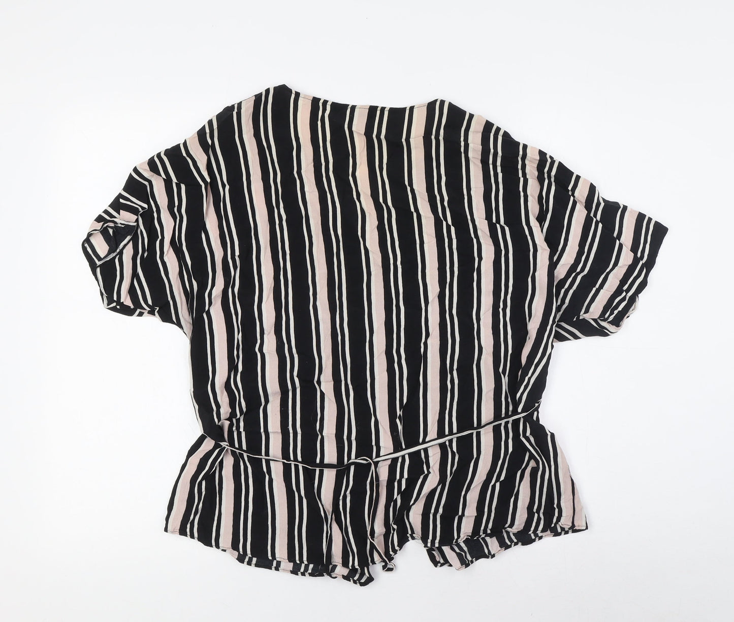 Womens UK Size 14 River Island Multicoloured Basic Blouse