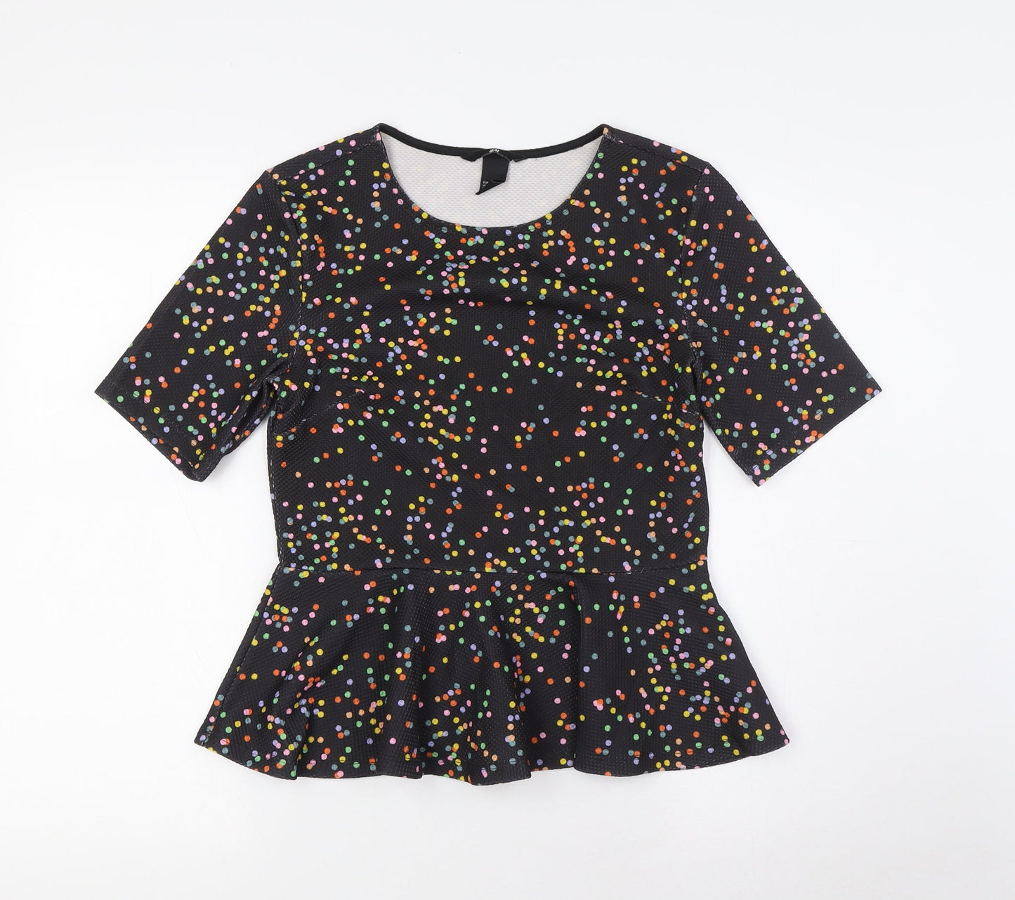 Womens UK Size S H&M Multicoloured Basic Blouse