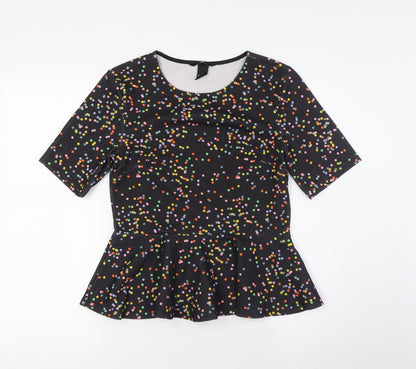 Womens UK Size S H&M Multicoloured Basic Blouse