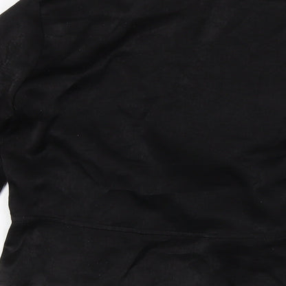 Womens UK Size 10 PRETTYLITTLETHING Black Basic Blouse