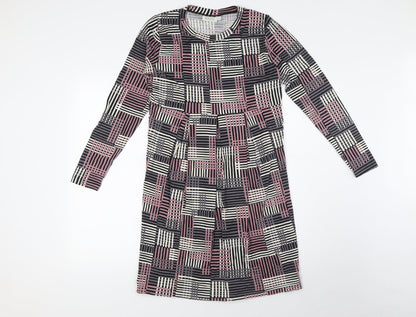 Masai Womens Multicoloured Polyester A-Line Size S Boat Neck