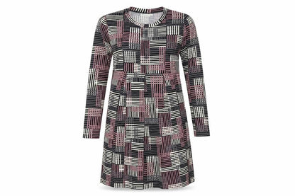 Masai Womens Multicoloured Polyester A-Line Size S Boat Neck