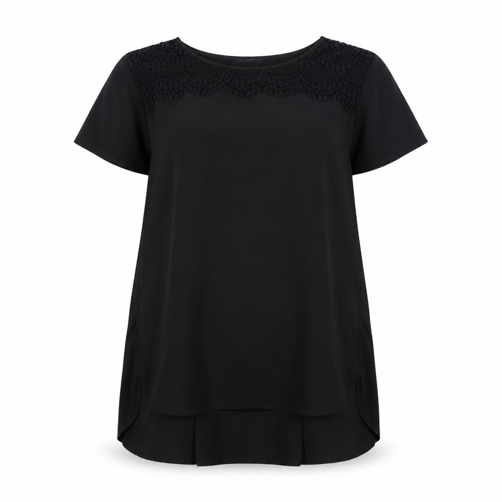 Womens UK Size 8 Marks and Spencer Black Basic Blouse