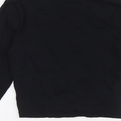 Womens UK Size 12 PRETTYLITTLETHING Black Basic Blouse