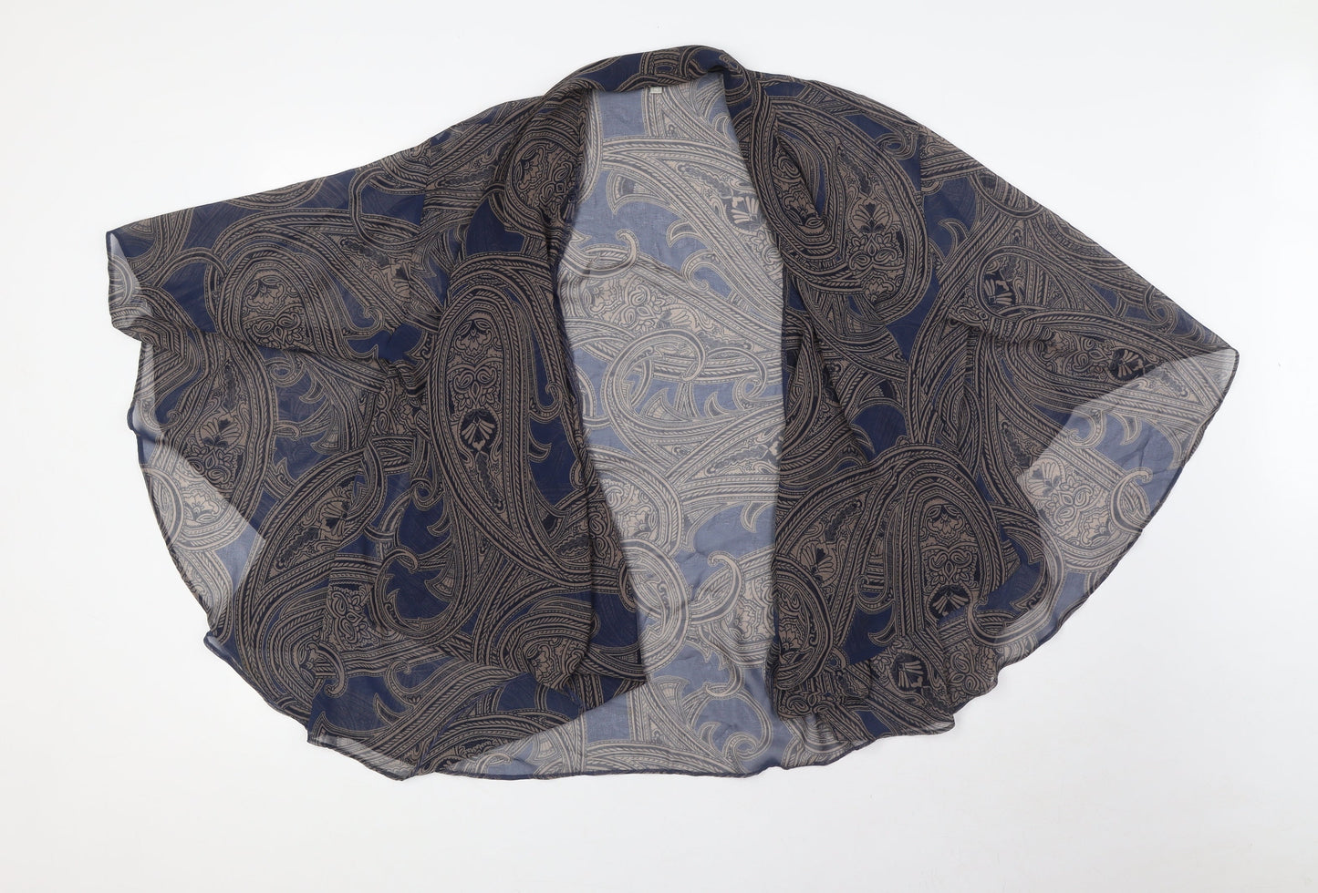 Womens UK Size 12 Per Una Blue Kimono Blouse