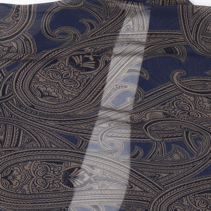 Womens UK Size 12 Per Una Blue Kimono Blouse