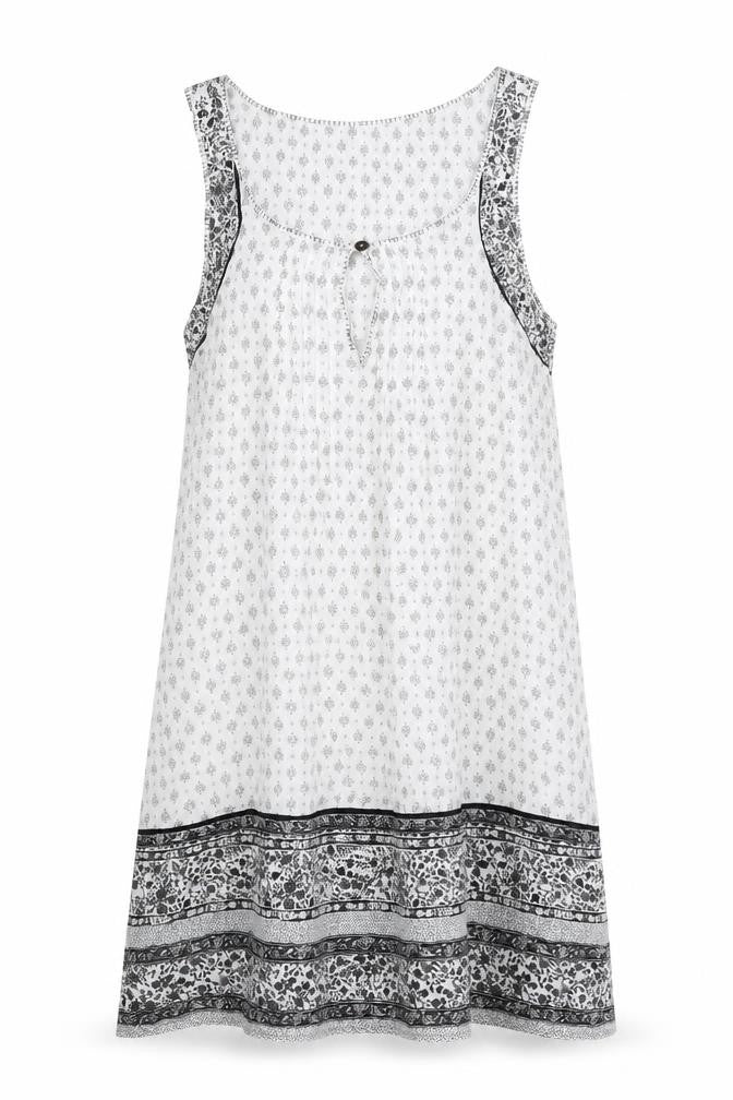 Marks and Spencer Womens White Solid Modal Cami Dress Size 10 Button