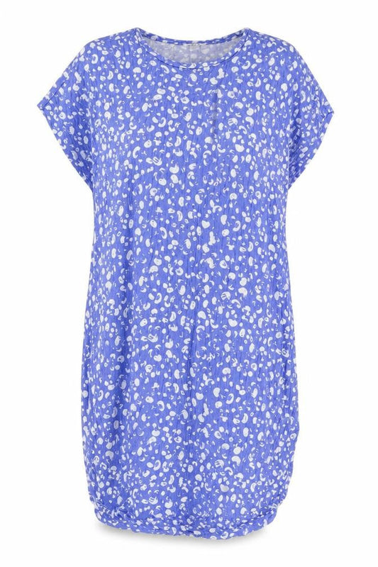 Monkl Womens Blue Viscose Shirt Dress Size XS Round Neck